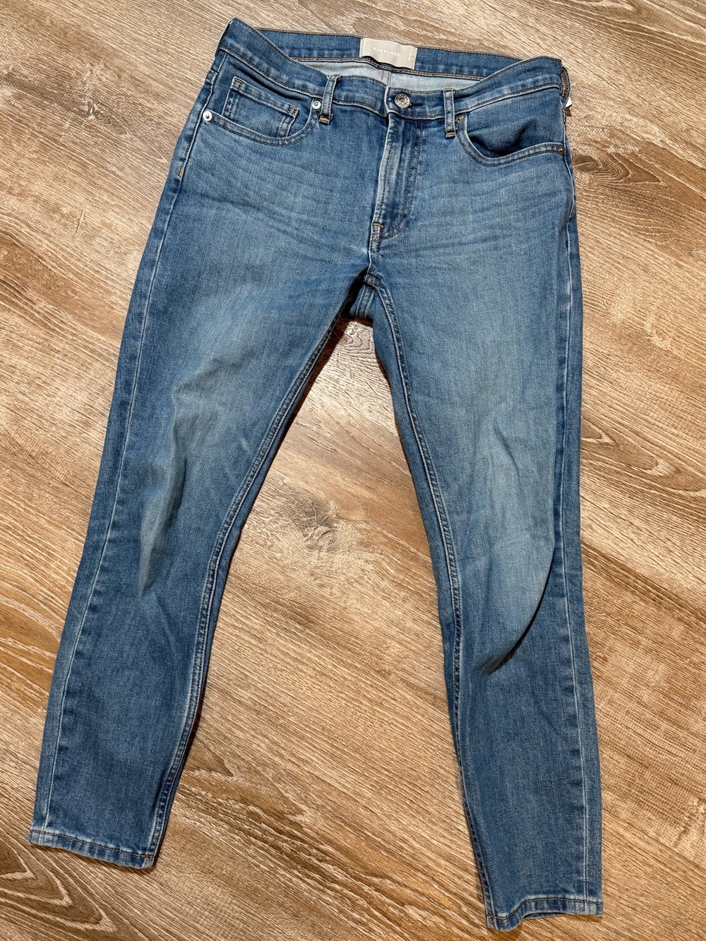 Everlane Blue Slim Straight Jeans